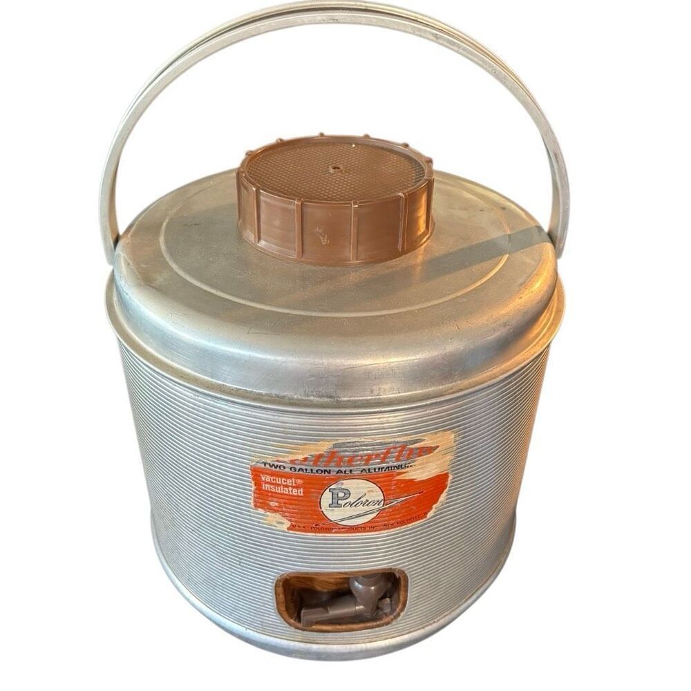 Poloron Featherflight Two Gallon All Aluminum Insulated Water Cooler Jug